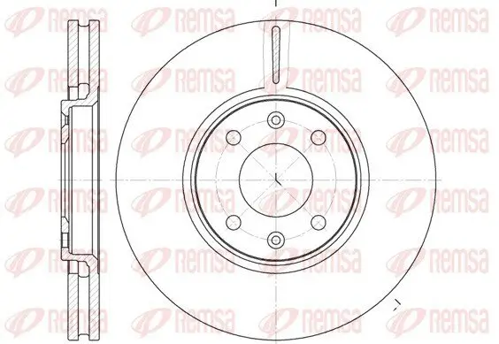 Bremsscheibe Vorderachse REMSA 6587.10