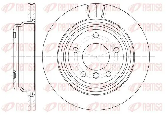 Bremsscheibe Hinterachse REMSA 6588.10