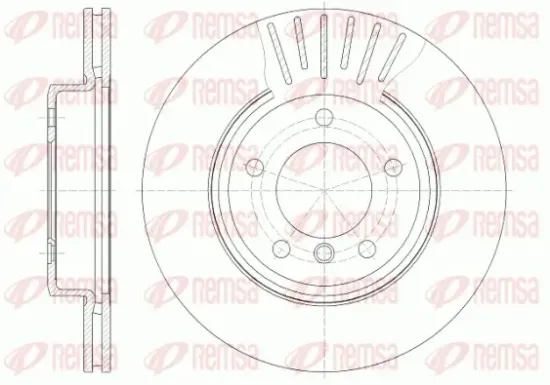 Bremsscheibe Vorderachse REMSA 6589.10 Bild Bremsscheibe Vorderachse REMSA 6589.10