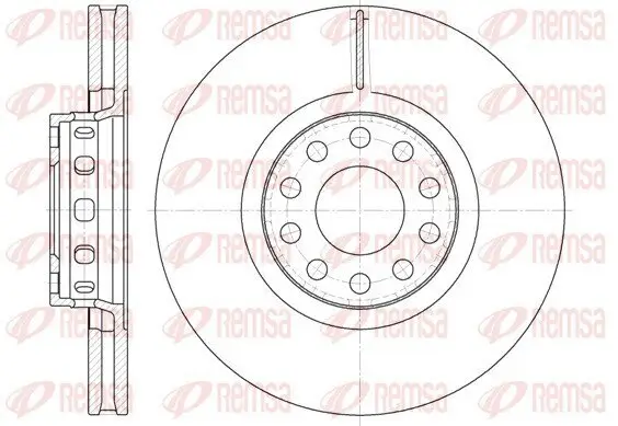 Bremsscheibe Vorderachse REMSA 6592.10