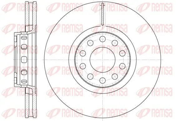Bremsscheibe Vorderachse REMSA 6592.10