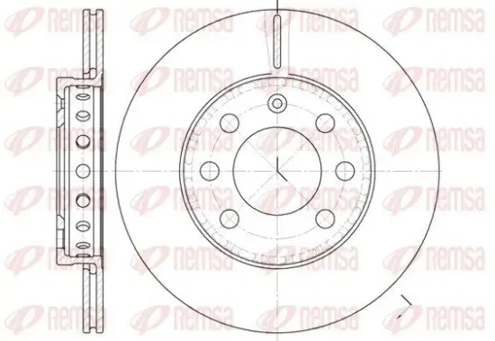 Bremsscheibe Vorderachse REMSA 6595.00 Bild Bremsscheibe Vorderachse REMSA 6595.00