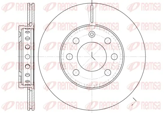 Bremsscheibe Vorderachse REMSA 6595.00