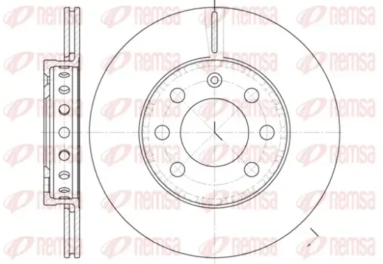 Bremsscheibe Vorderachse REMSA 6595.00 Bild Bremsscheibe Vorderachse REMSA 6595.00