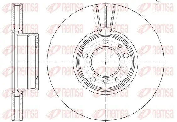 Bremsscheibe REMSA 6599.10