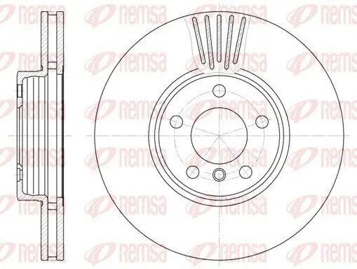 Bremsscheibe Vorderachse REMSA 6600.10 Bild Bremsscheibe Vorderachse REMSA 6600.10