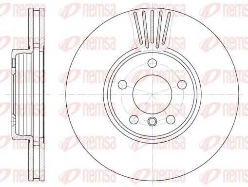 Bremsscheibe Vorderachse REMSA 6600.10 Bild Bremsscheibe Vorderachse REMSA 6600.10