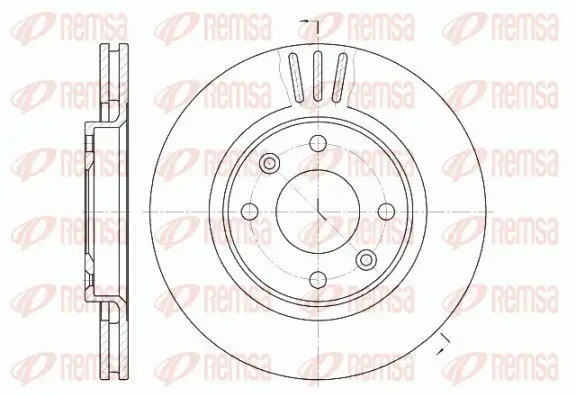 Bremsscheibe Vorderachse REMSA 6603.10