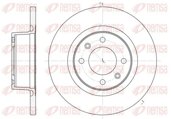 Bremsscheibe Hinterachse REMSA 6605.00