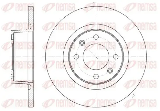 Bremsscheibe Hinterachse REMSA 6605.00 Bild Bremsscheibe Hinterachse REMSA 6605.00