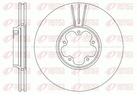 Bremsscheibe Vorderachse REMSA 6608.10