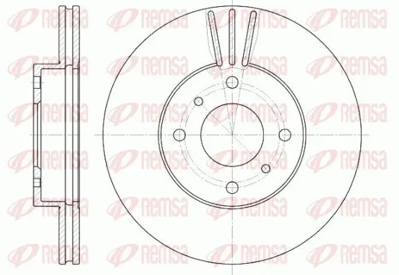 Bremsscheibe REMSA 6610.10