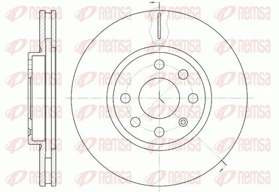 Bremsscheibe Vorderachse REMSA 6611.10