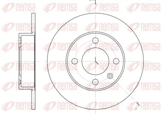 Bremsscheibe Hinterachse REMSA 6616.00