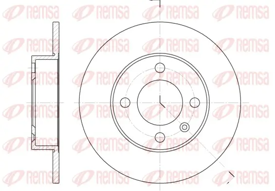 Bremsscheibe Hinterachse REMSA 6616.00