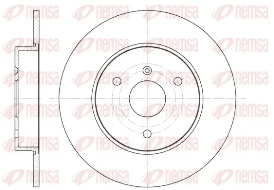 Bremsscheibe Vorderachse REMSA 6617.00 Bild Bremsscheibe Vorderachse REMSA 6617.00