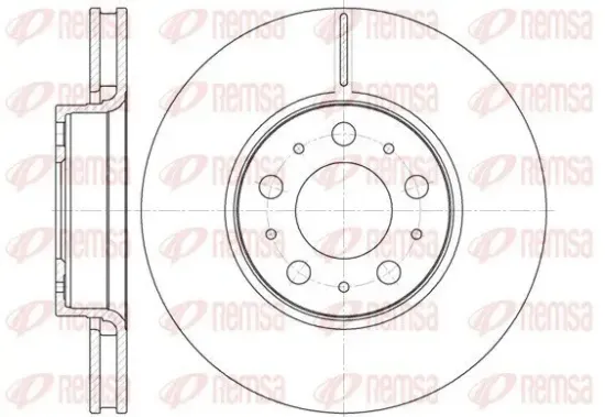 Bremsscheibe Vorderachse REMSA 6619.10 Bild Bremsscheibe Vorderachse REMSA 6619.10