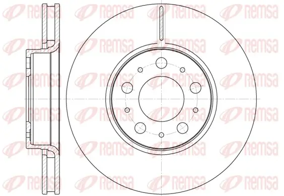 Bremsscheibe Vorderachse REMSA 6619.10