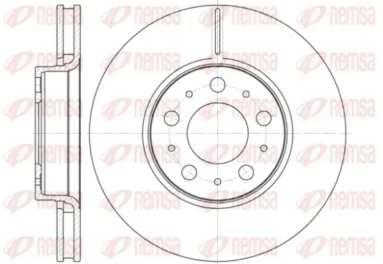 Bremsscheibe Vorderachse REMSA 6619.10 Bild Bremsscheibe Vorderachse REMSA 6619.10