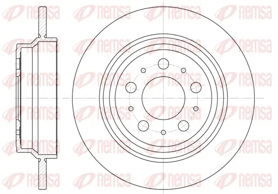 Bremsscheibe Hinterachse REMSA 6620.00