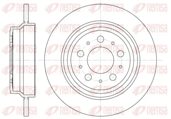 Bremsscheibe Hinterachse REMSA 6620.00 Bild Bremsscheibe Hinterachse REMSA 6620.00