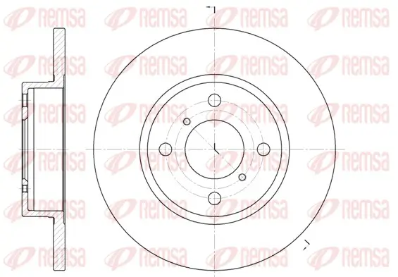 Bremsscheibe Vorderachse REMSA 6621.00
