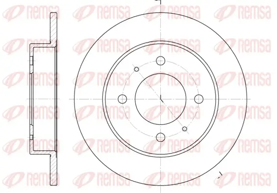 Bremsscheibe Hinterachse REMSA 6627.00