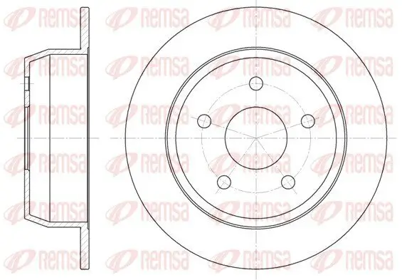 Bremsscheibe Hinterachse REMSA 6628.00