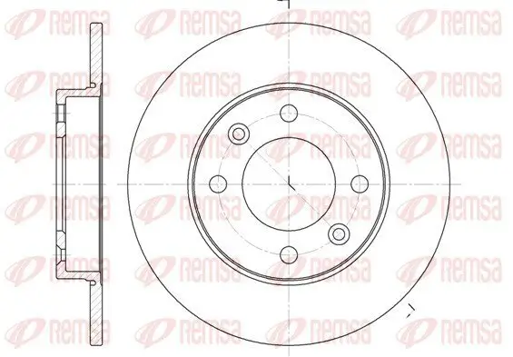 Bremsscheibe Hinterachse REMSA 6630.00