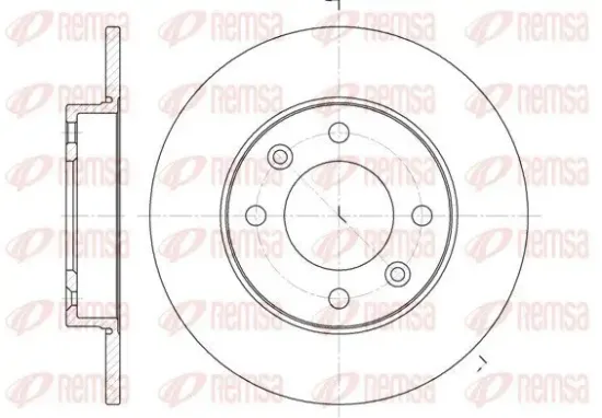 Bremsscheibe Hinterachse REMSA 6630.00 Bild Bremsscheibe Hinterachse REMSA 6630.00