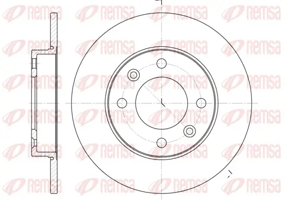 Bremsscheibe Hinterachse REMSA 6630.00