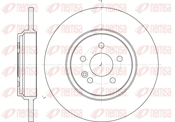 Bremsscheibe Hinterachse REMSA 6631.00