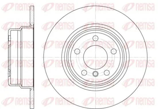 Bremsscheibe Hinterachse REMSA 6632.00 Bild Bremsscheibe Hinterachse REMSA 6632.00