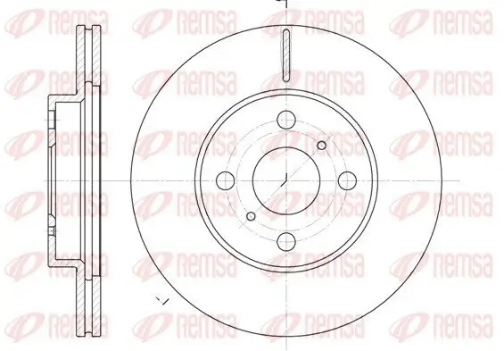 Bremsscheibe REMSA 6635.10