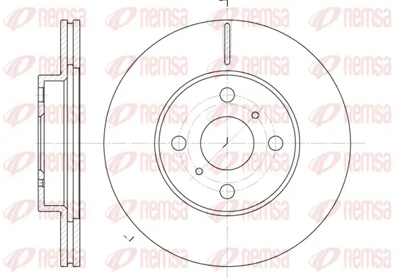 Bremsscheibe Vorderachse REMSA 6635.10