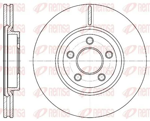 Bremsscheibe Vorderachse REMSA 6637.10
