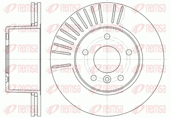 Bremsscheibe Vorderachse REMSA 6638.10