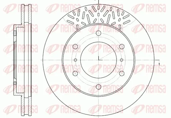 Bremsscheibe Vorderachse REMSA 6639.10
