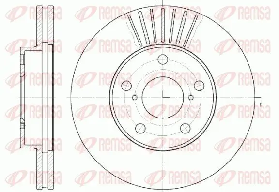 Bremsscheibe Vorderachse REMSA 6640.10