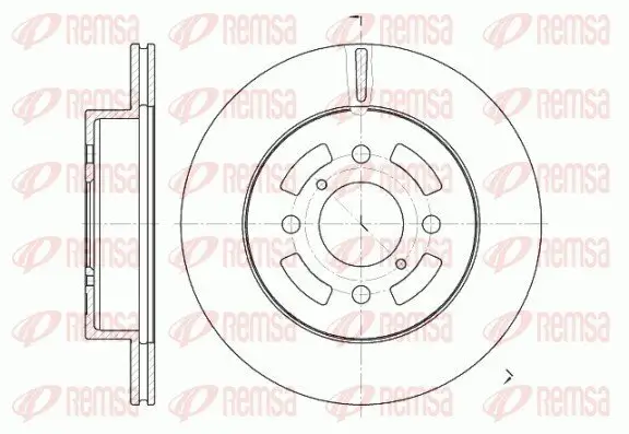 Bremsscheibe Vorderachse REMSA 6642.10