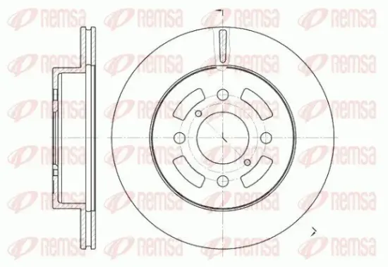 Bremsscheibe Vorderachse REMSA 6642.10 Bild Bremsscheibe Vorderachse REMSA 6642.10