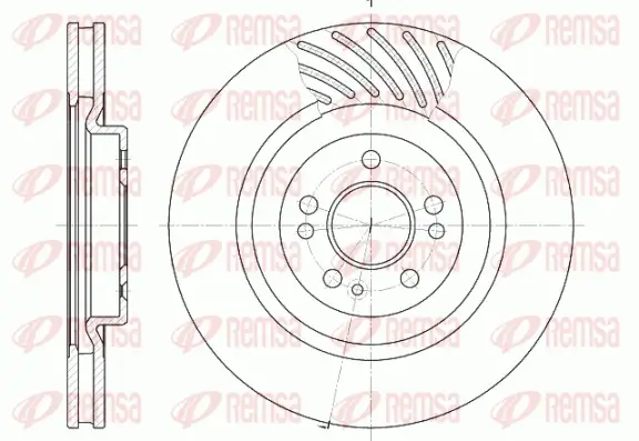 Bremsscheibe Vorderachse REMSA 6644.10
