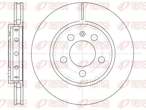 Bremsscheibe REMSA 6646.10