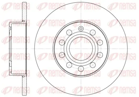 Bremsscheibe Hinterachse REMSA 6650.00 Bild Bremsscheibe Hinterachse REMSA 6650.00