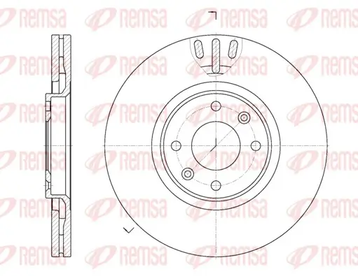 Bremsscheibe Vorderachse REMSA 6657.10