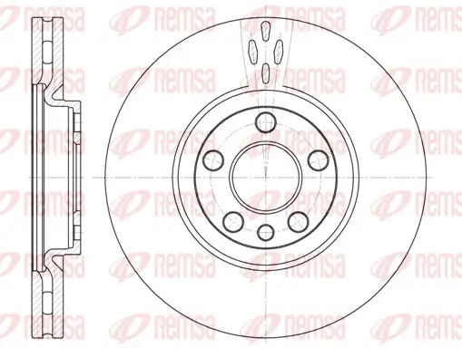 Bremsscheibe Vorderachse REMSA 6658.10