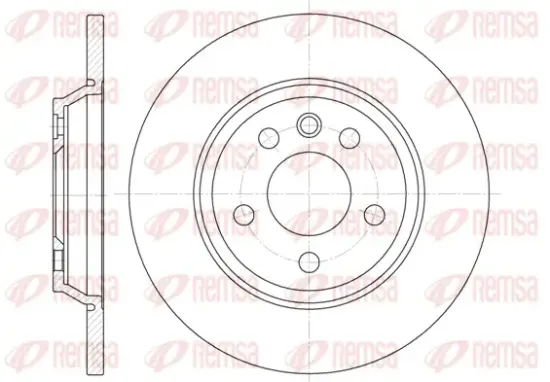 Bremsscheibe Hinterachse REMSA 6659.00 Bild Bremsscheibe Hinterachse REMSA 6659.00
