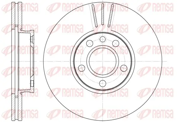 Bremsscheibe Vorderachse REMSA 6660.10