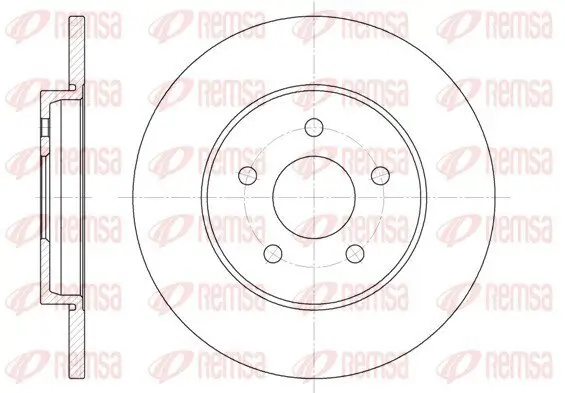 Bremsscheibe REMSA 6661.00