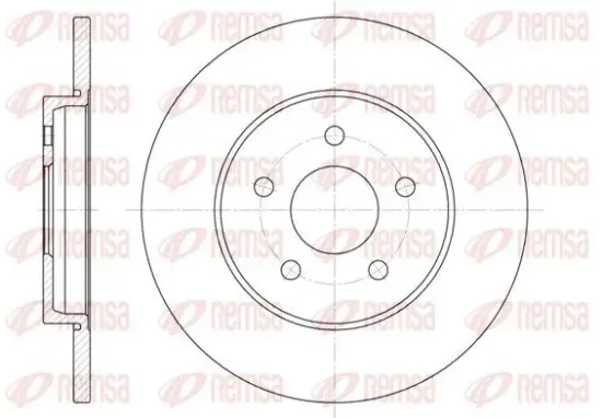 Bremsscheibe REMSA 6661.00 Bild Bremsscheibe REMSA 6661.00